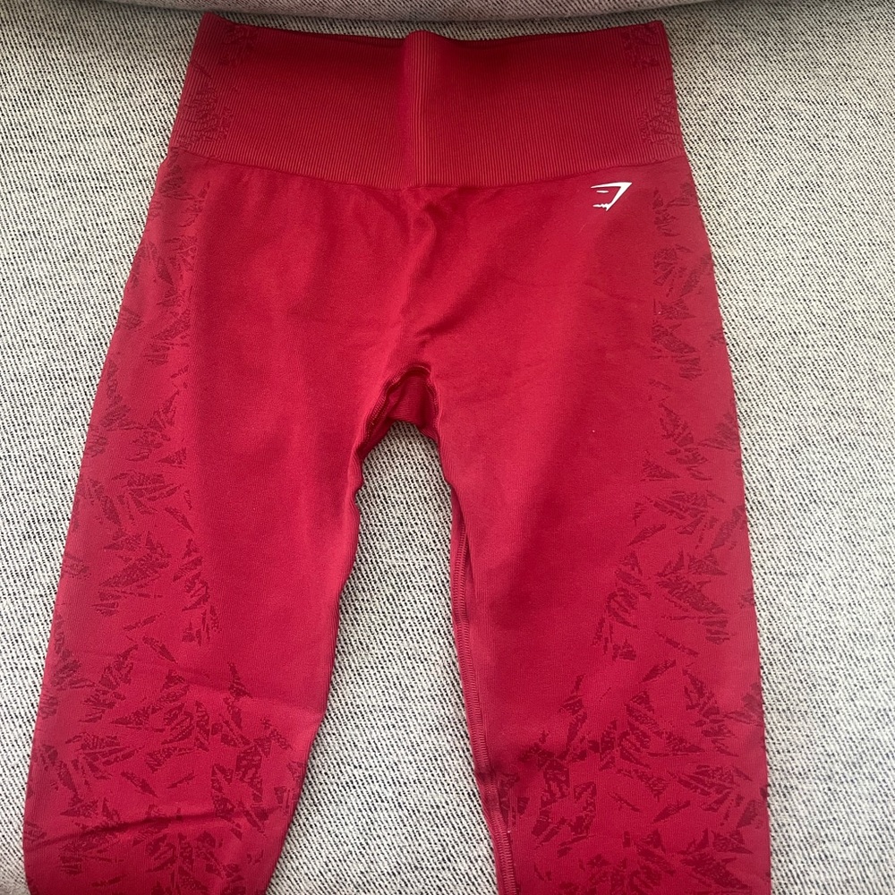 Gymshark Red Studio Leggings